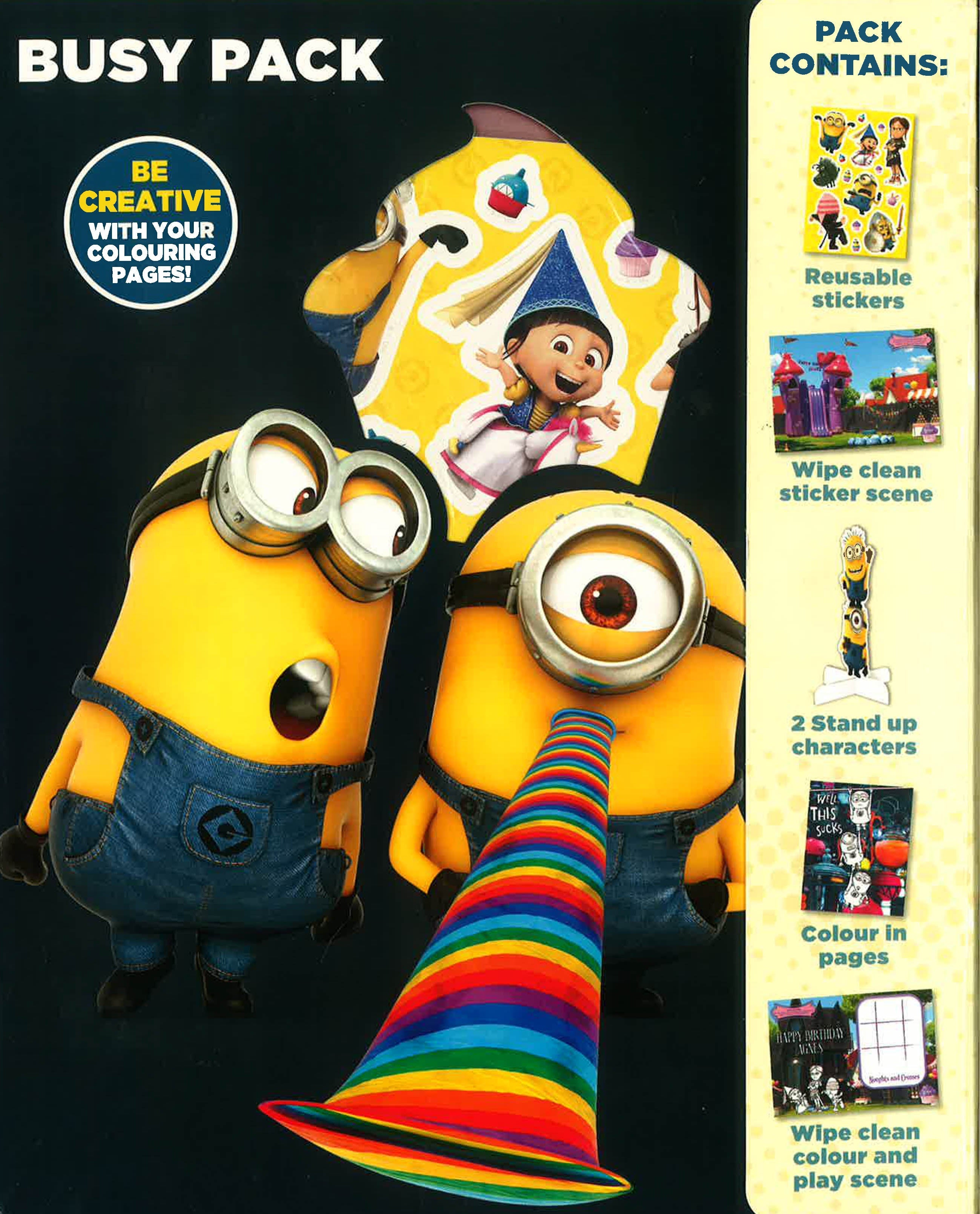 Unique Despicable Me Minions Stickers 8 Sheets 64 Stickers Party Supplies 2  packs