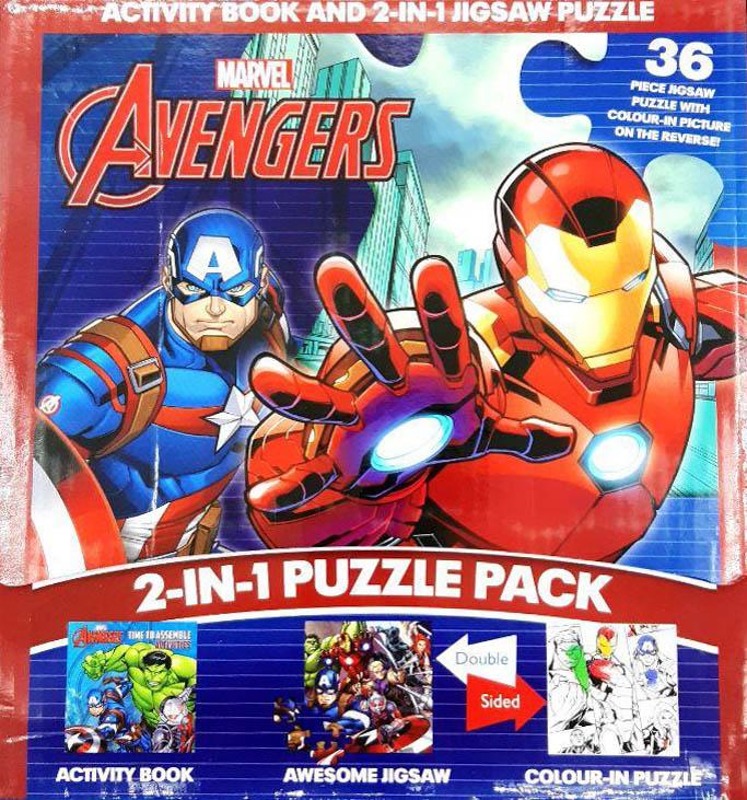 2-In-1 Jigsaw & Activity: Marvel Avengers – BookXcess