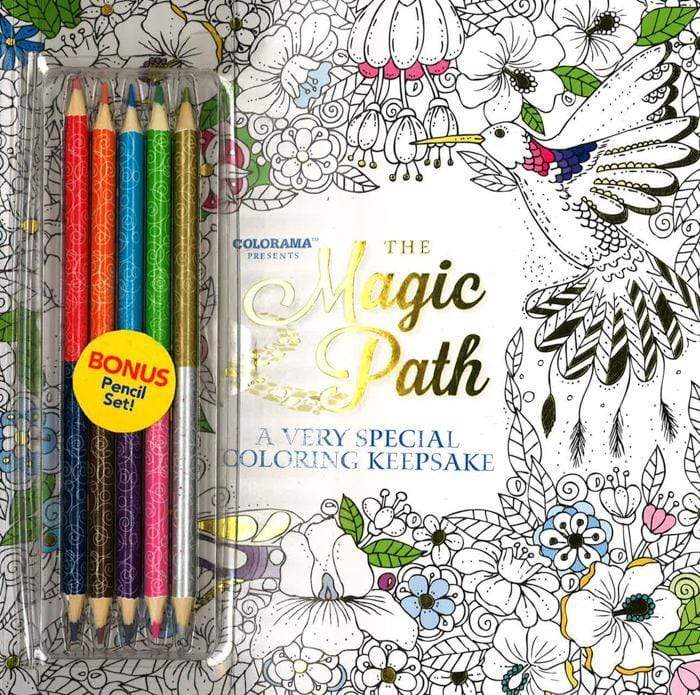 Colorama The Magic Path Adult Coloring Book with bonus pencil set AS SEEN  ON TV