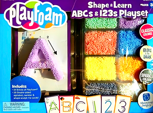 Playfoam Shape & Learn ABCs & 123s Playset