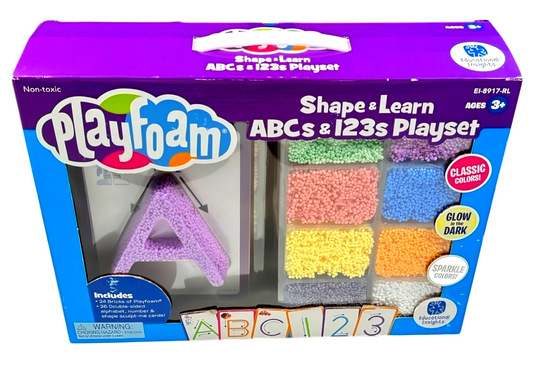 Playfoam Shape & Learn ABCs & 123s Playset