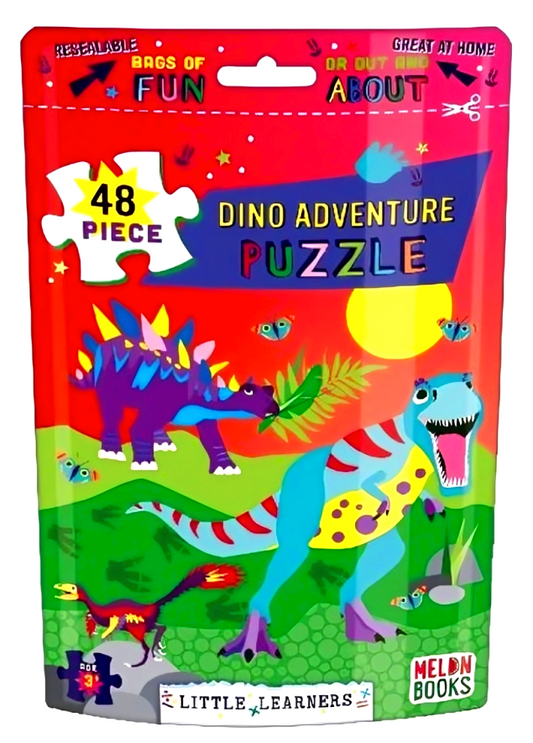 Little Learner 48Pc Puzzle Pouch: Dino Adventure