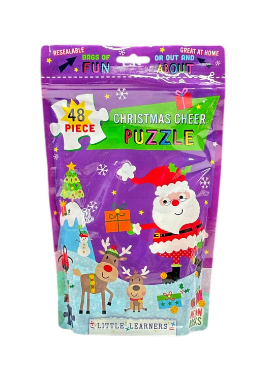 48 Piece Christmas Cheer Puzzle Purple