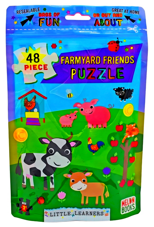 Little Learner 48Pc Puzzle Pouch: Farmyard Friends