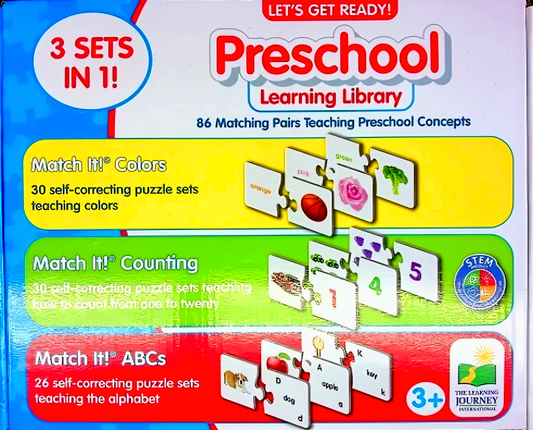 Preschool Learning Library (Let's Get Ready 3 Sets In 1)