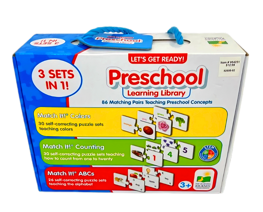 Preschool Learning Library (Let's Get Ready 3 Sets In 1)