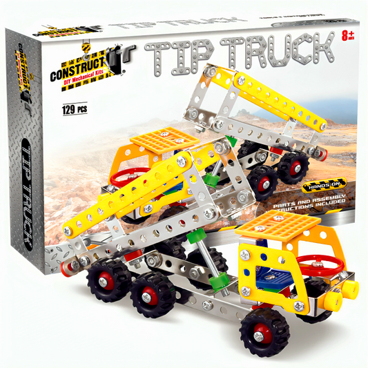 BMS Construct It Kit - Construct It! Tip Truck (129 Pcs)