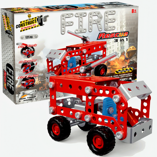 BMS Construct It- Fire Rescue (121 Pcs)