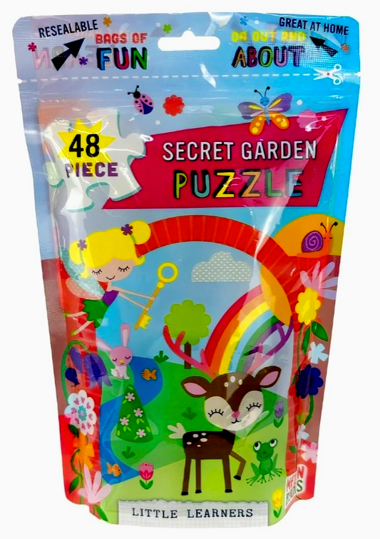 Little Learner 48Pc Puzzle Pouch: Secret Garden