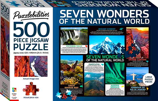 Puzzlebilites 500 Piece Jigsaw- Seven Wonders Of The Natural World