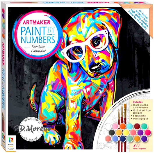 Paint By Numbers: Rainbow Labrador