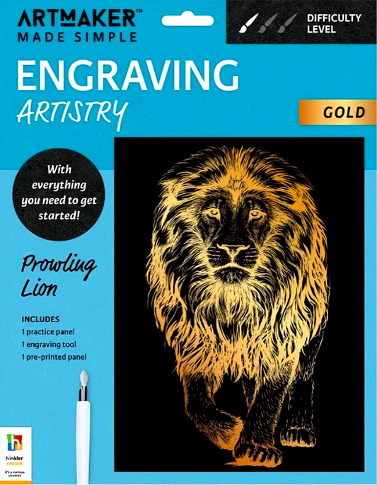 Art Maker Made Simple Engraving Artistry: Prowling Lion