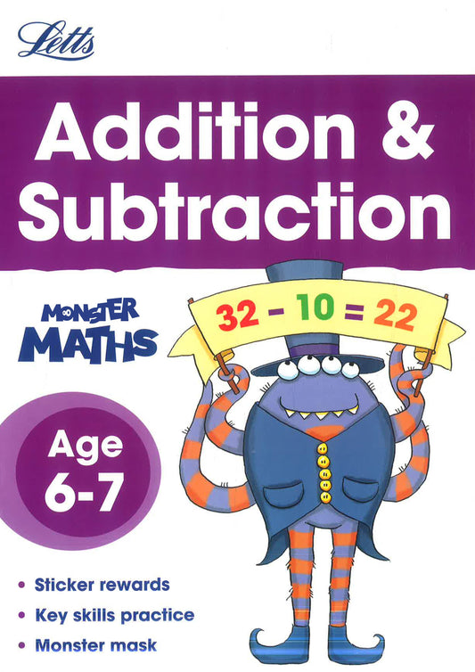 Letts Monster Practice - Addition & Subtraction Age 6-7