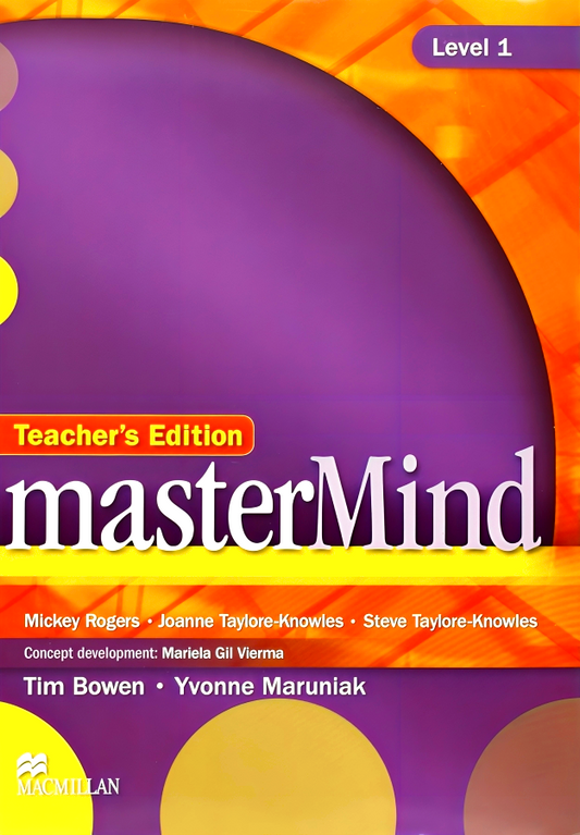 Mastermind Level 1 Teacher'S Book & Webcode