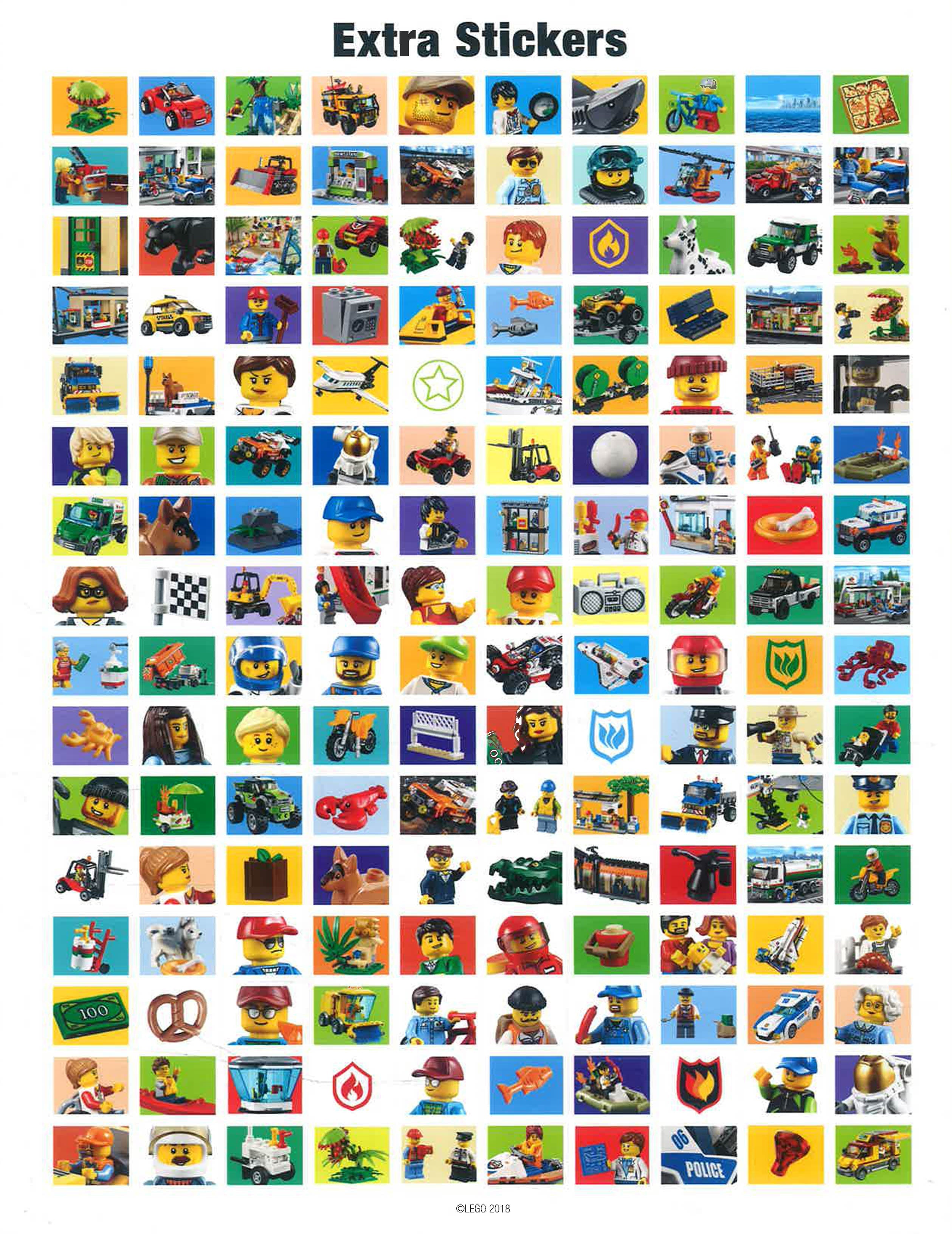 Missing lego hot sale stickers