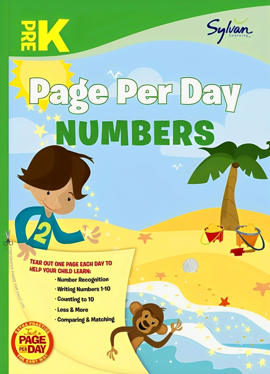 Pre-K Page Per Day: Numbers: (Sylvan)