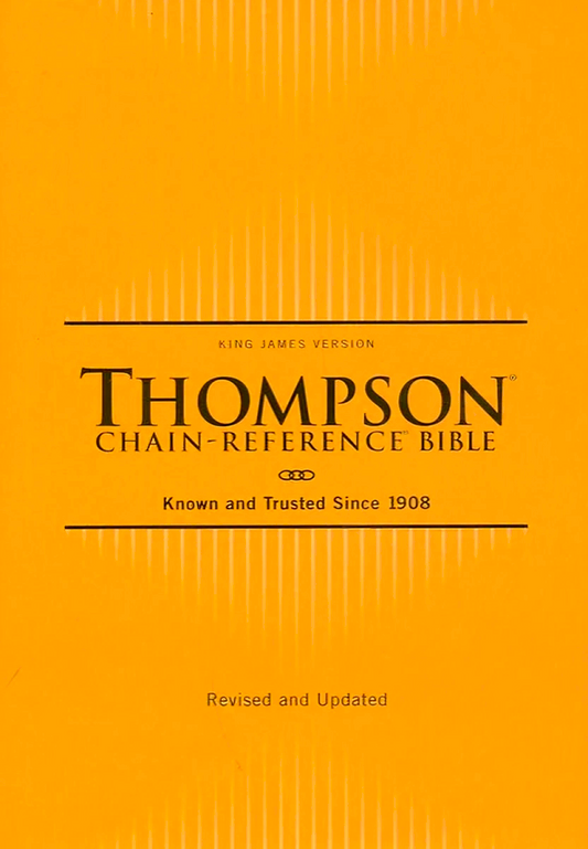 KJV, Thompson Chain-Reference Bible, Hardcover, Yellow Gold, Red Letter, Comfort Print