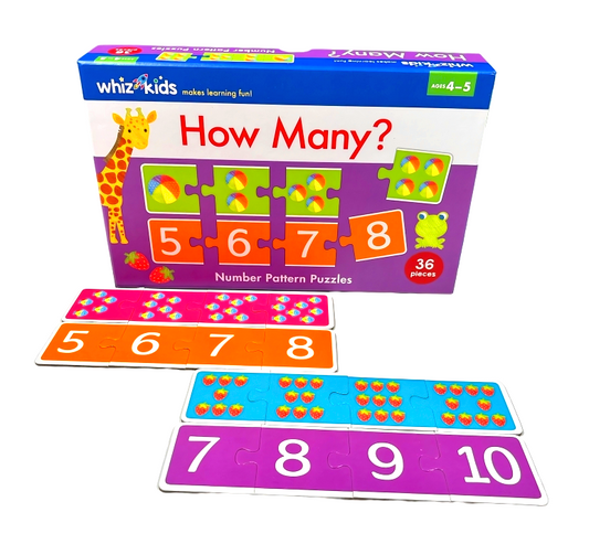 Whiz Kids  Number Pattern Puzzle: How Many? (Ages 4-5)