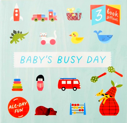 Baby's Busy Day 3 Book Gift Set (Let's Play /Splash!/ Goodnight)