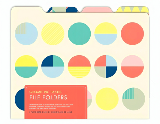 Geometric Pastel File Folder