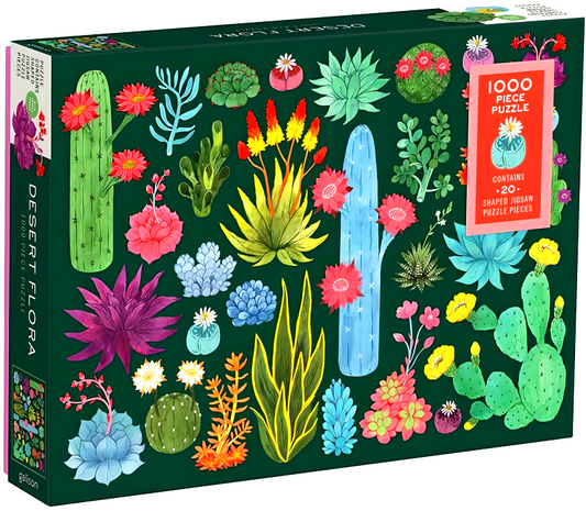 Desert Flora 1000 Piece Puzzle With Shaped Pieces