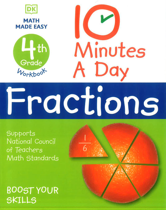 10 Minutes A Day Fractions, 4th Grade