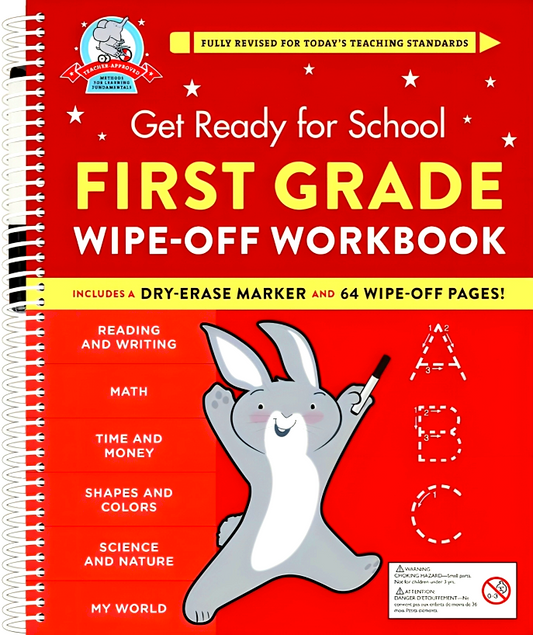 Get Ready For School: First Grade Wipe-Off Workbook