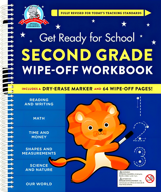 Get Ready For School: Second Grade Wipe-Off Workbook