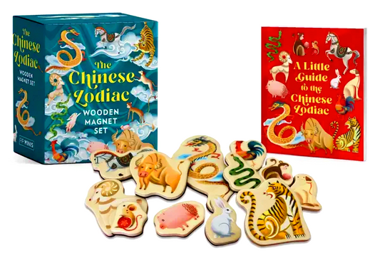 The Chinese Zodiac Wooden Magnet Set