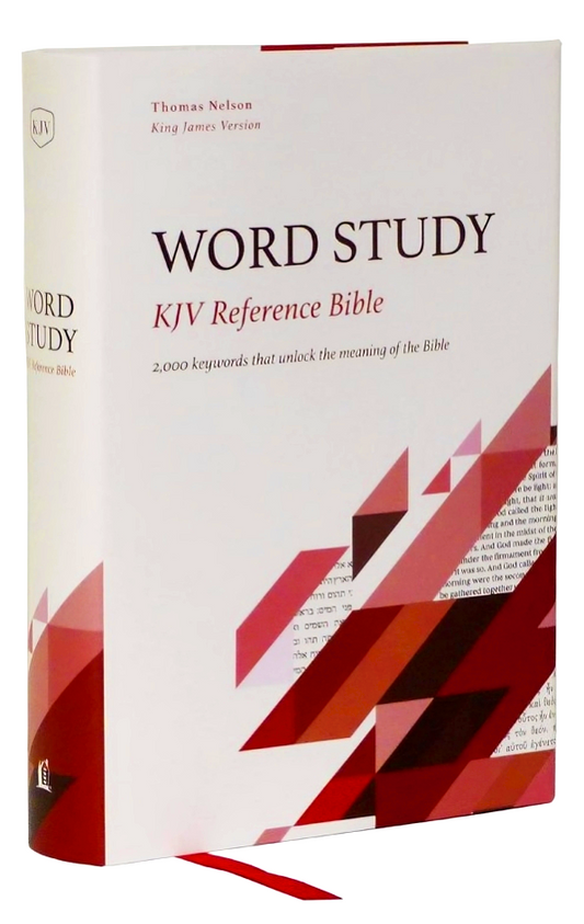 KJV, Word Study Reference Bible, Hardcover, Red Letter, Comfort Print: 2,000 Keywords that Unlock the Meaning of the Bible