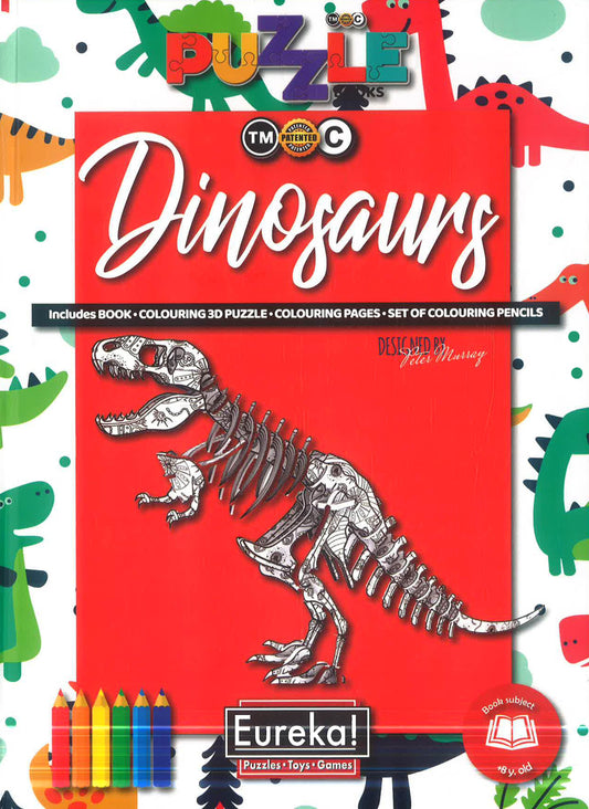 Eureka 3D Puzzle Bk: Dinosaurs