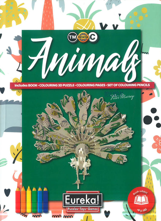 Eureka 3D Puzzle Bk: Animals