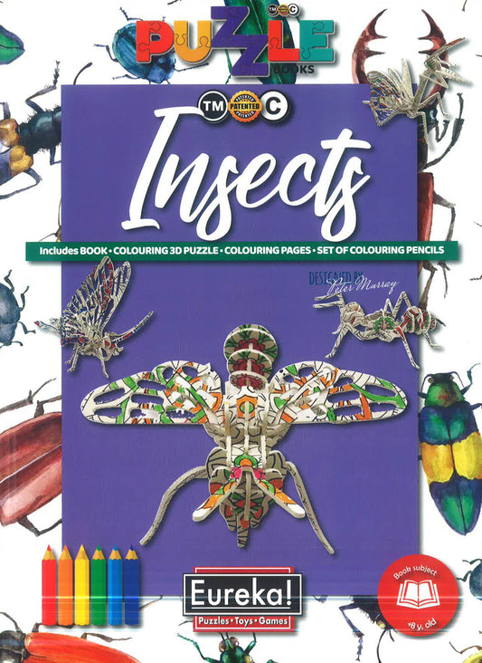 Eureka 3D Puzzle Bk: Insects