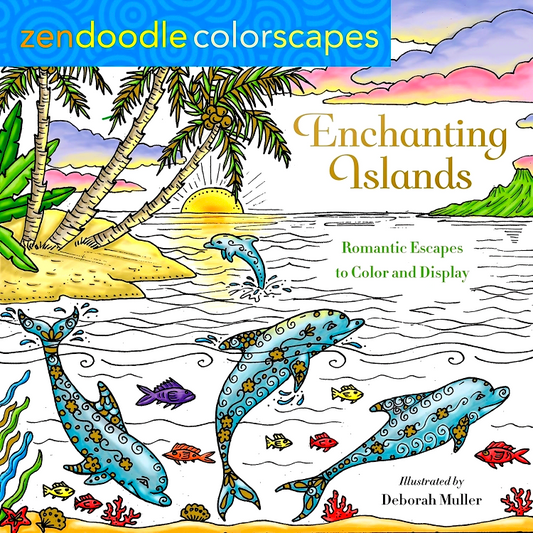 Zendoodle Colorscapes: Enchanting Islands - Romantic Escapes To Color And Display