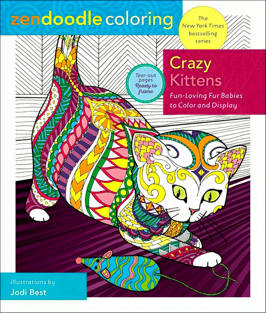 Zendoodle Coloring: Crazy Kittens