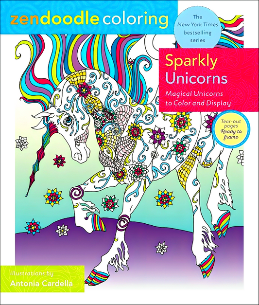 Zendoodle Coloring: Sparkly Unicorns