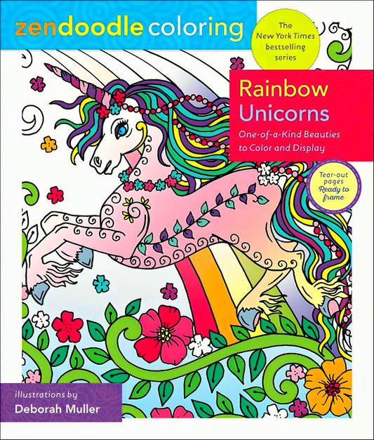 Zendoodle Coloring: Rainbow Unicorns