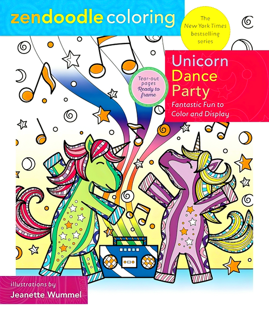 Zendoodle Coloring: Unicorn Dance Party