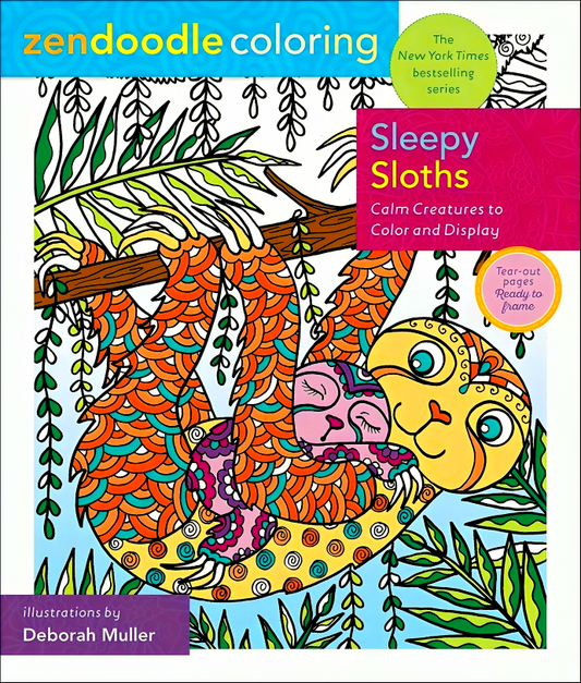 Zendoodle Coloring: Sleepy Sloths