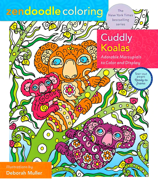 Zendoodle Coloring: Cuddly Koalas