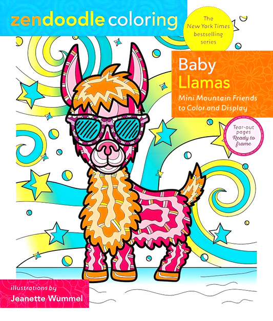 Zendoodle Coloring: Baby Llamas