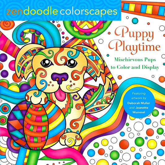 Zendoodle Colorscapes: Puppy Playtime