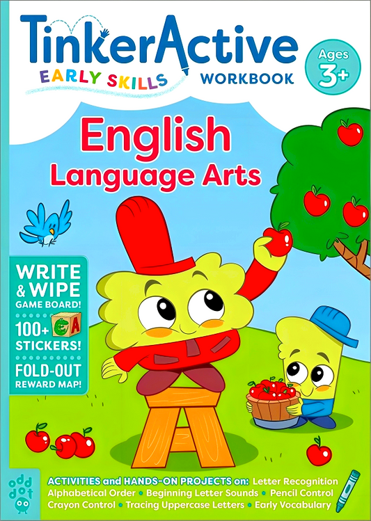 Tinkeractive Early Skills English Language Arts Workbook Ages 3+