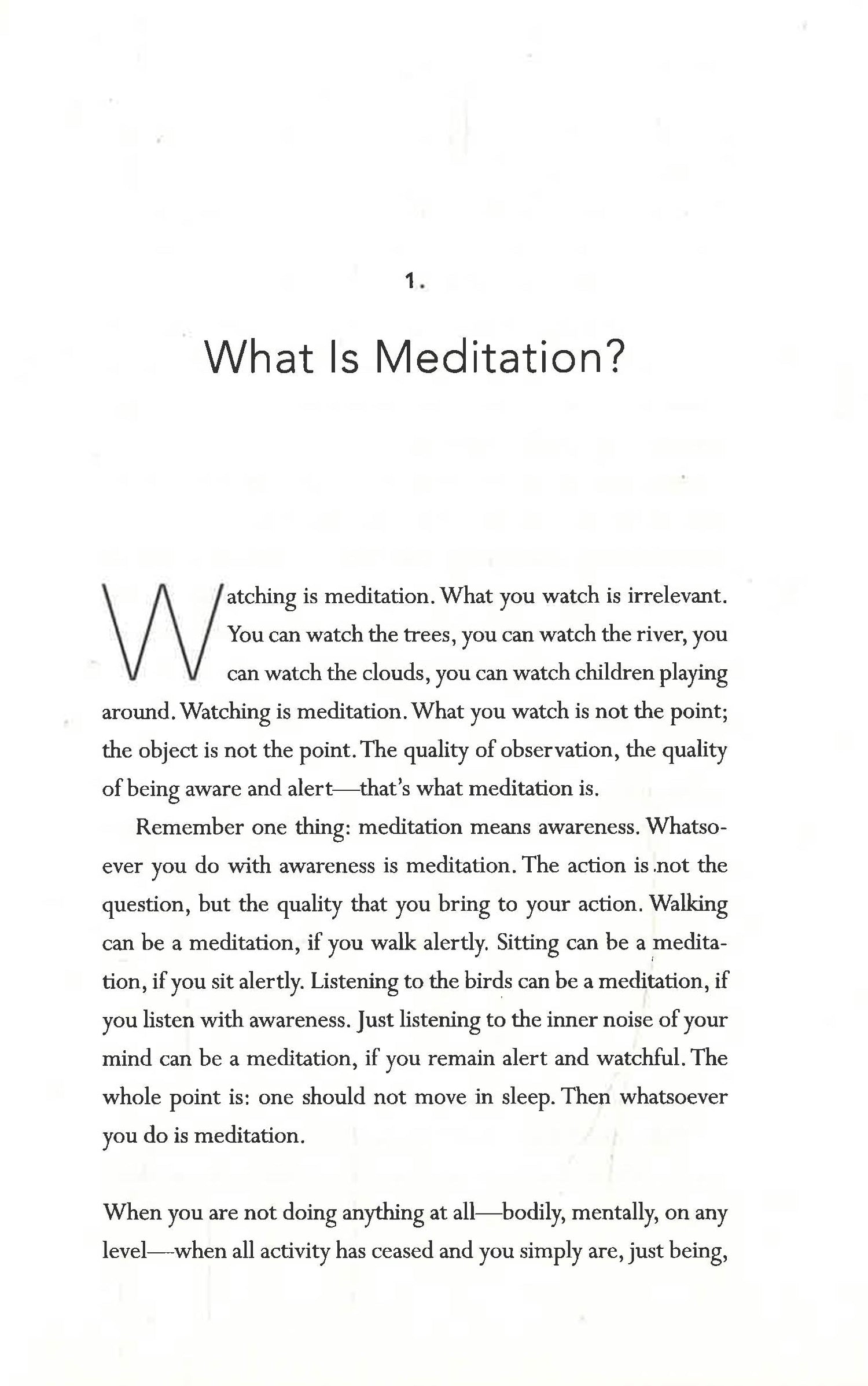 Osho Book: Meditation: The First and Last Freedom