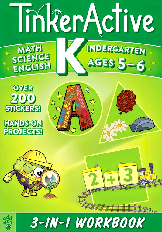 Tinkeractive Kindergarten 3-In-1 Workbook