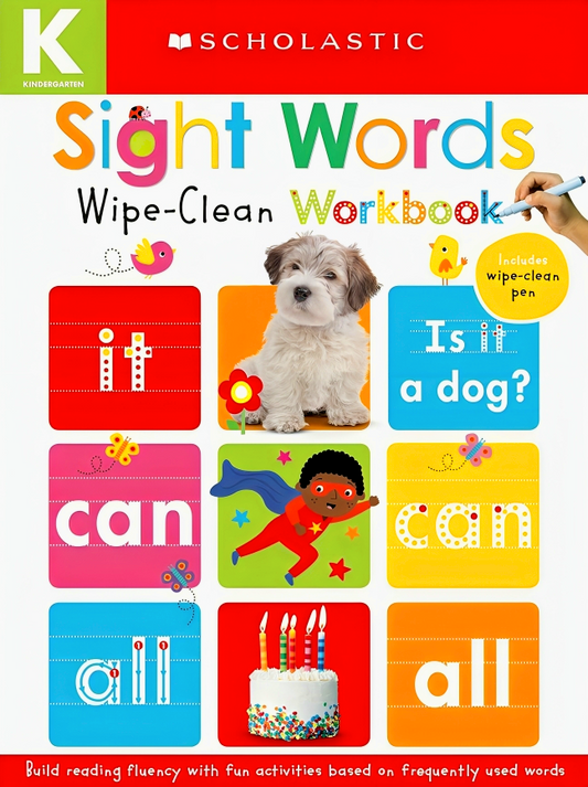 Sight Words: Scholastic Early Learners (Wipe-Clean Workbook)