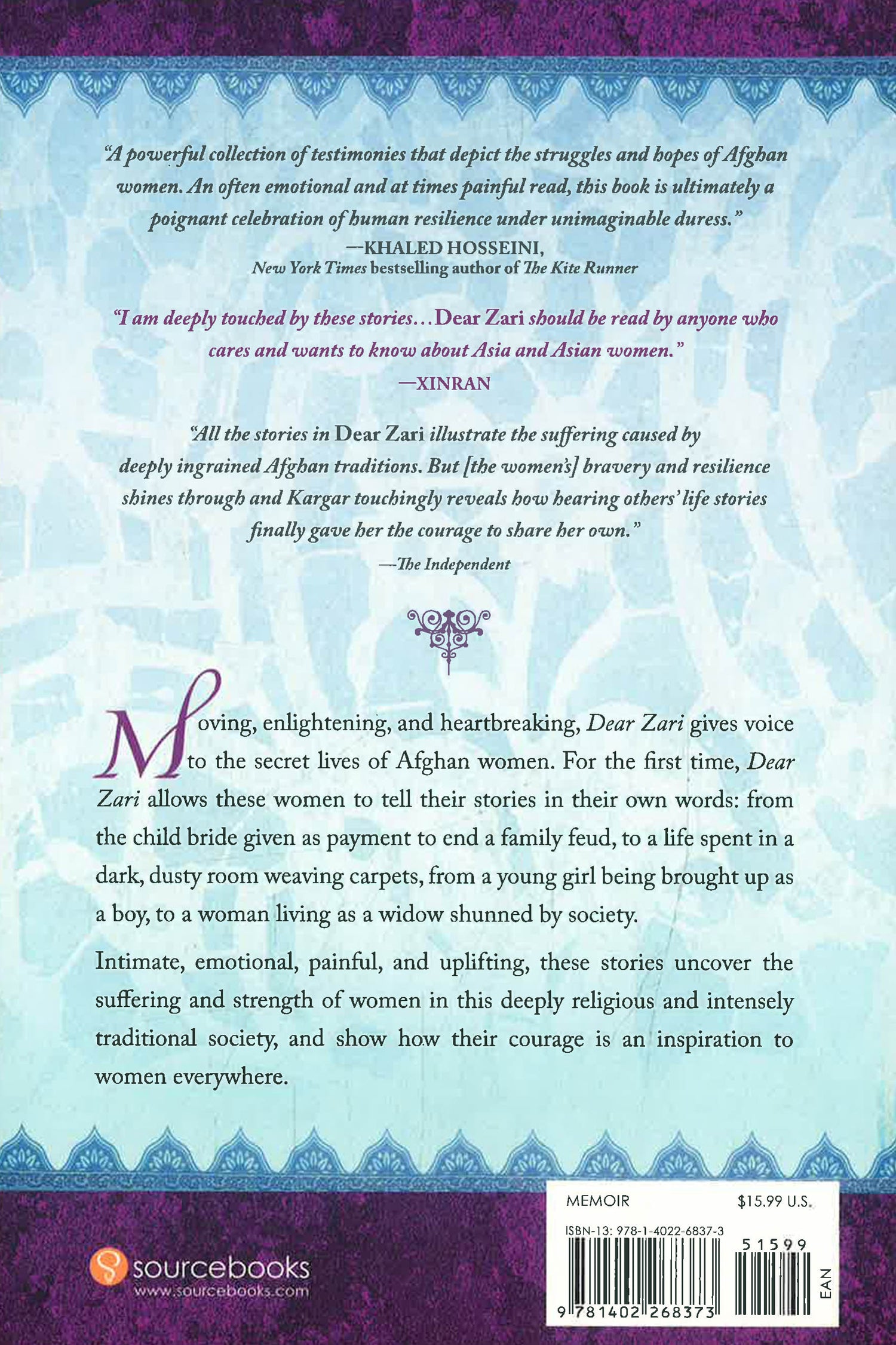 Dear Zari: The Secret Lives Of The Women Of Afghanistan – BookXcess