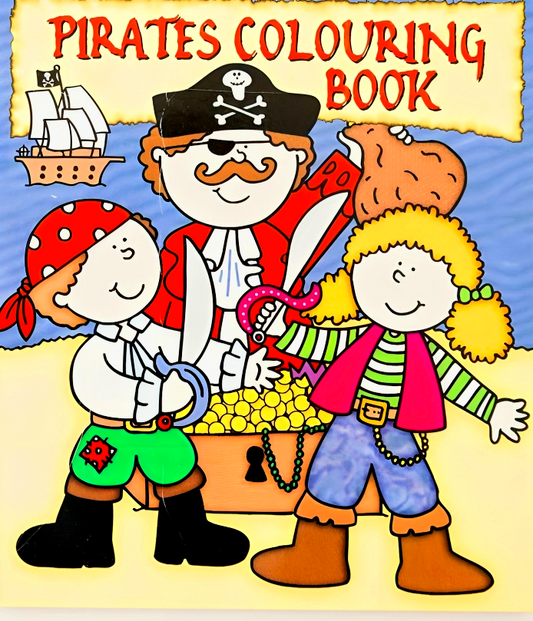 Party Bag Books: 4 X Pirates Colouring Book