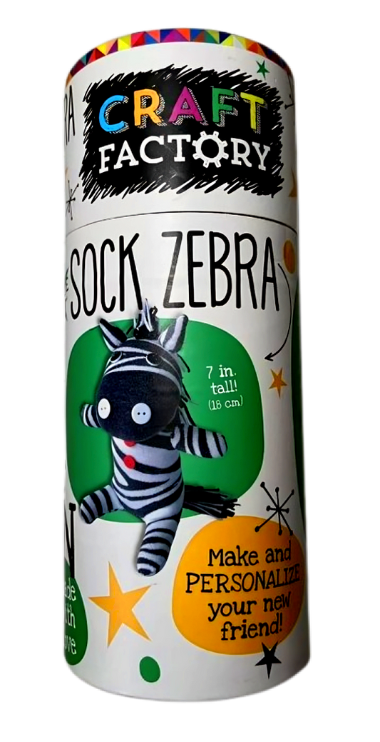 Craft Factory: Sock Zebra