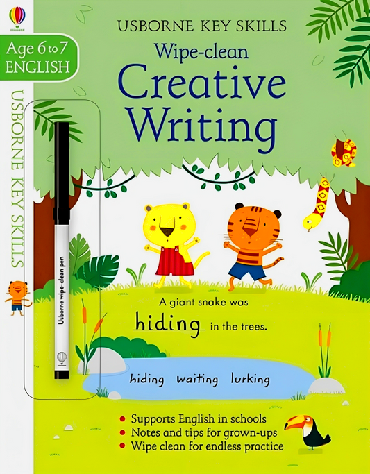 Usborne Wipe Clean Creative Writing Age 6-7